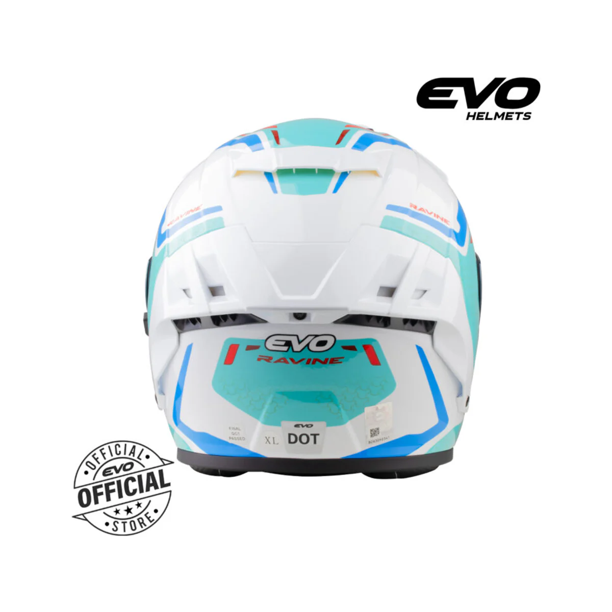 EVO TR-X open-face motorcycle helmet in white