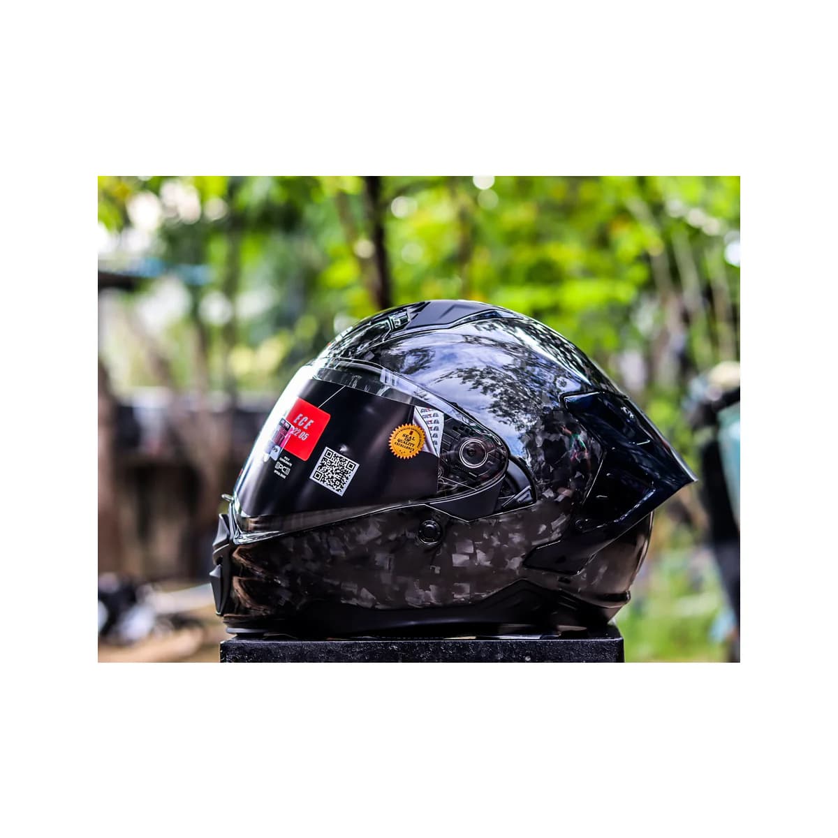 Gille 873 Celeste Forged full-face motorcycle helmet with spoiler