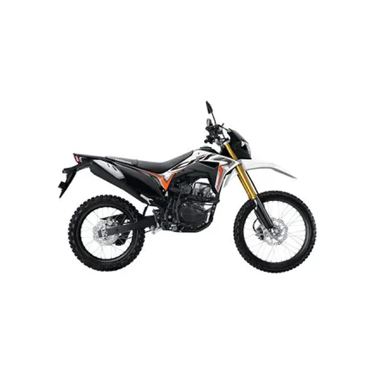 Honda CRF150L dual-sport motorcycle in black