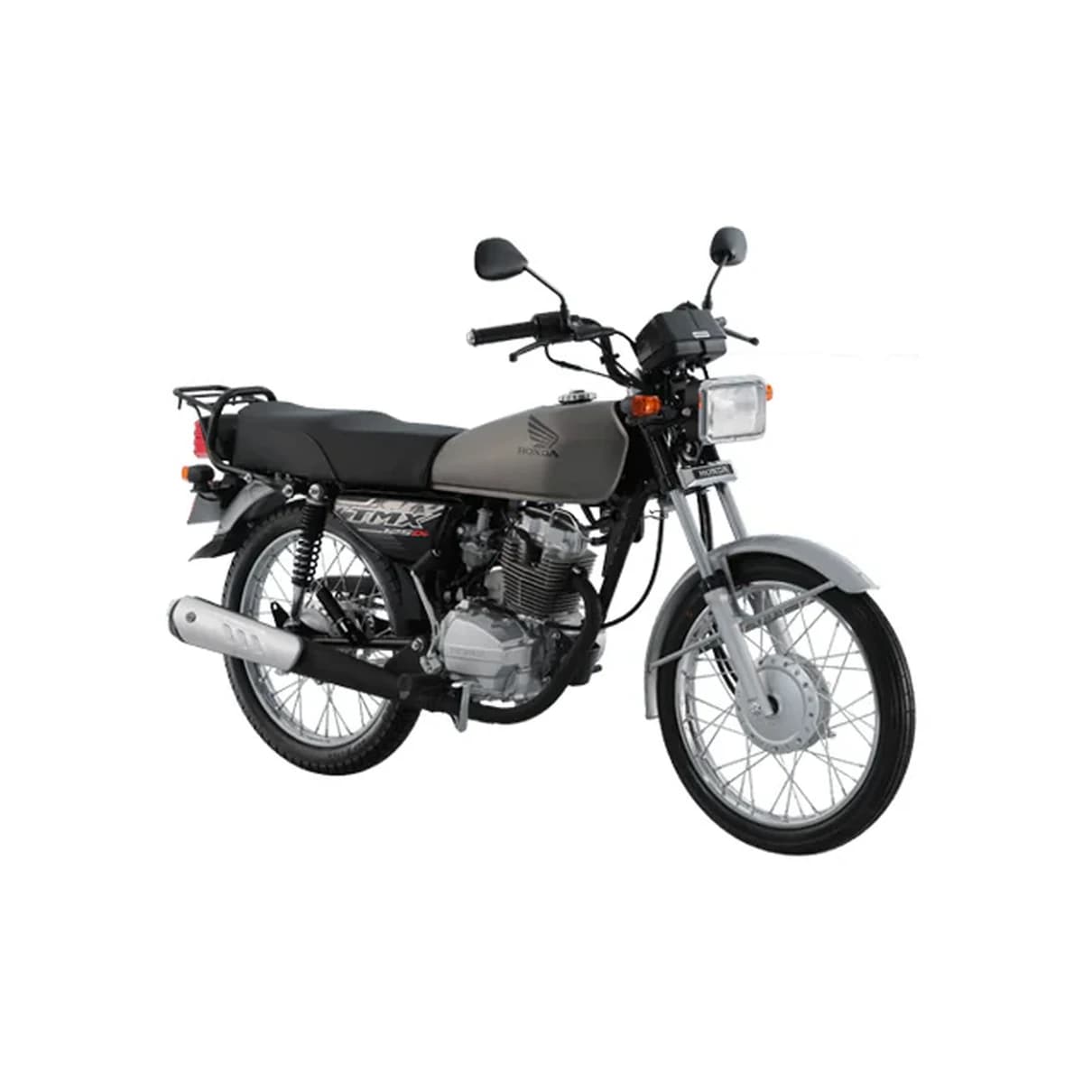 Honda TMX125 Alpha motorcycle in gray