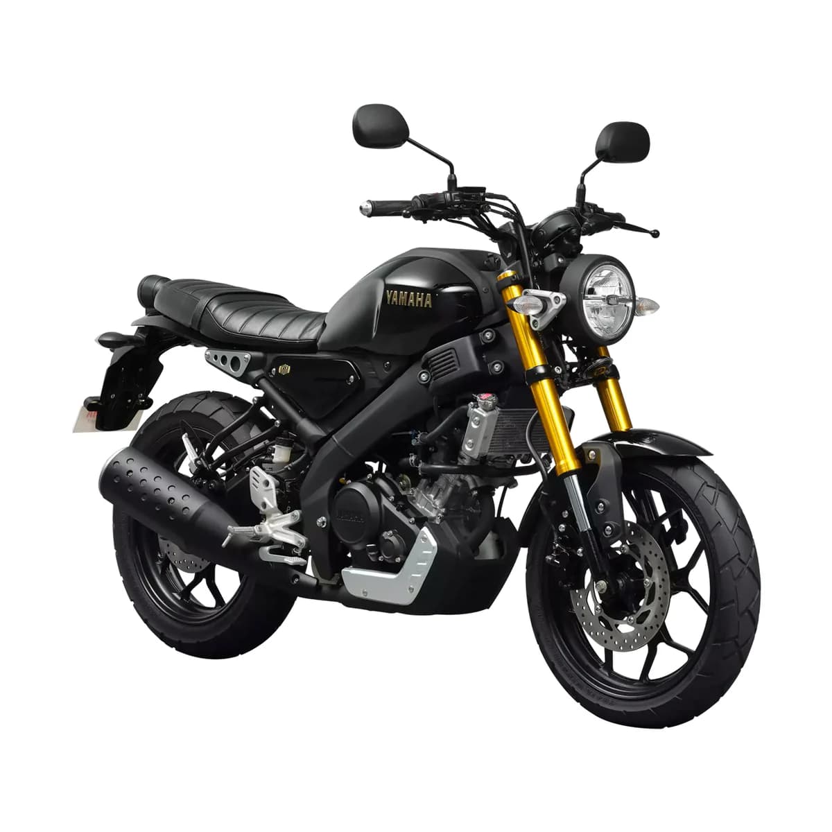 Yamaha XSR155 motorcycle in Metallic Black Elegance