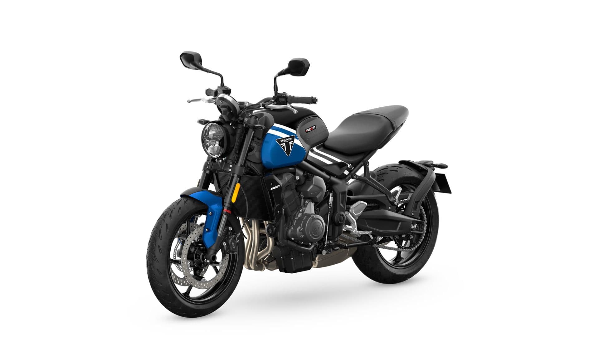 Triumph Trident 660 2025 motorcycle in studio view