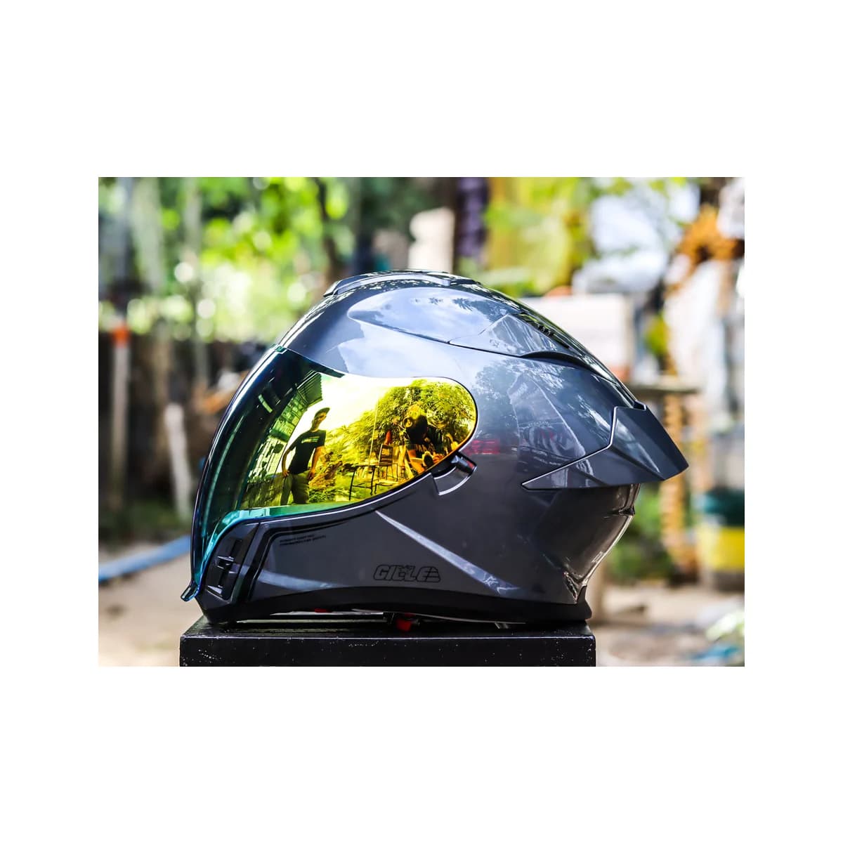 Gille A5009 Phoenix full-face motorcycle helmet in gray