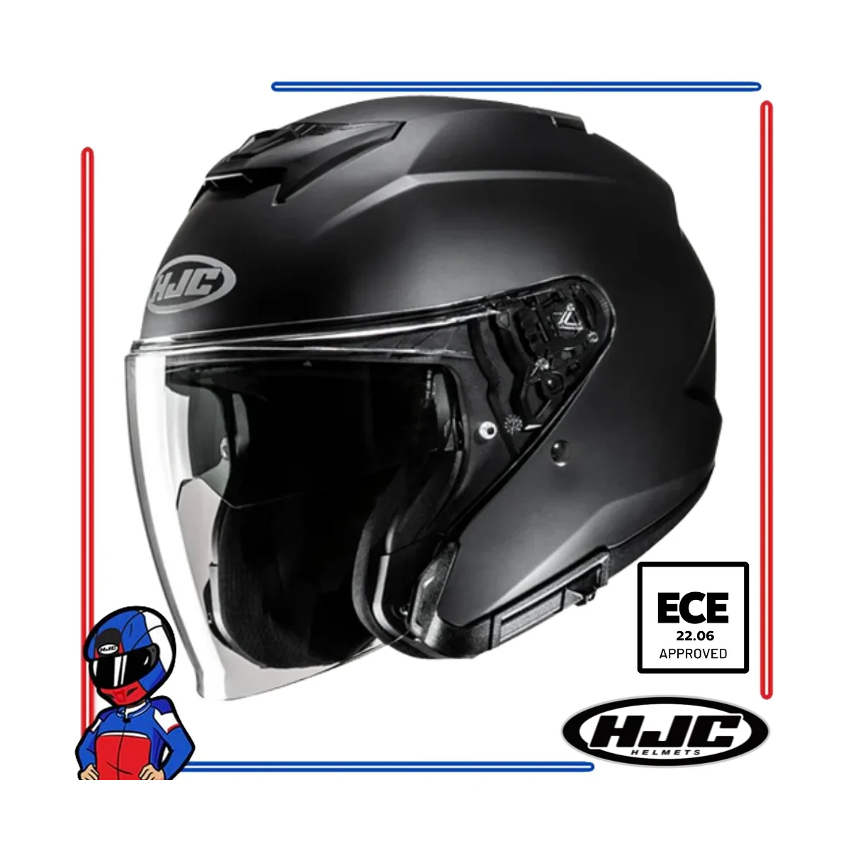 HJC i31 open-face motorcycle helmet