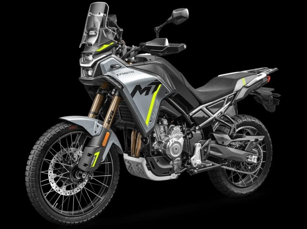 CFMOTO 450MT adventure motorcycle in Tundra Grey